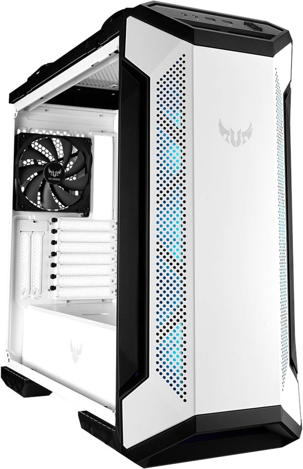 ASUS TUF Gaming GT501 White Edition EATX , tempered-glass side panel RGB GAMING CASE ASUS TUF Gaming GT501 White Edition EATX , tempered-glass side panel RGB GAMING CASE